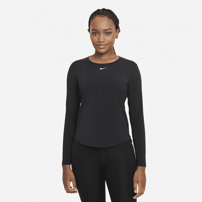 Playera de manga larga de ajuste estandar para mujer Nike Dri FIT UV One Luxe